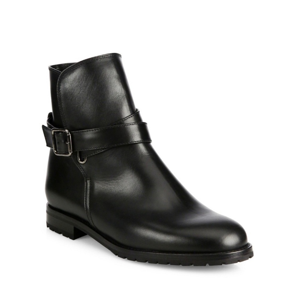 Manolo Blahnik Sulgamba Leather Ankle Boot